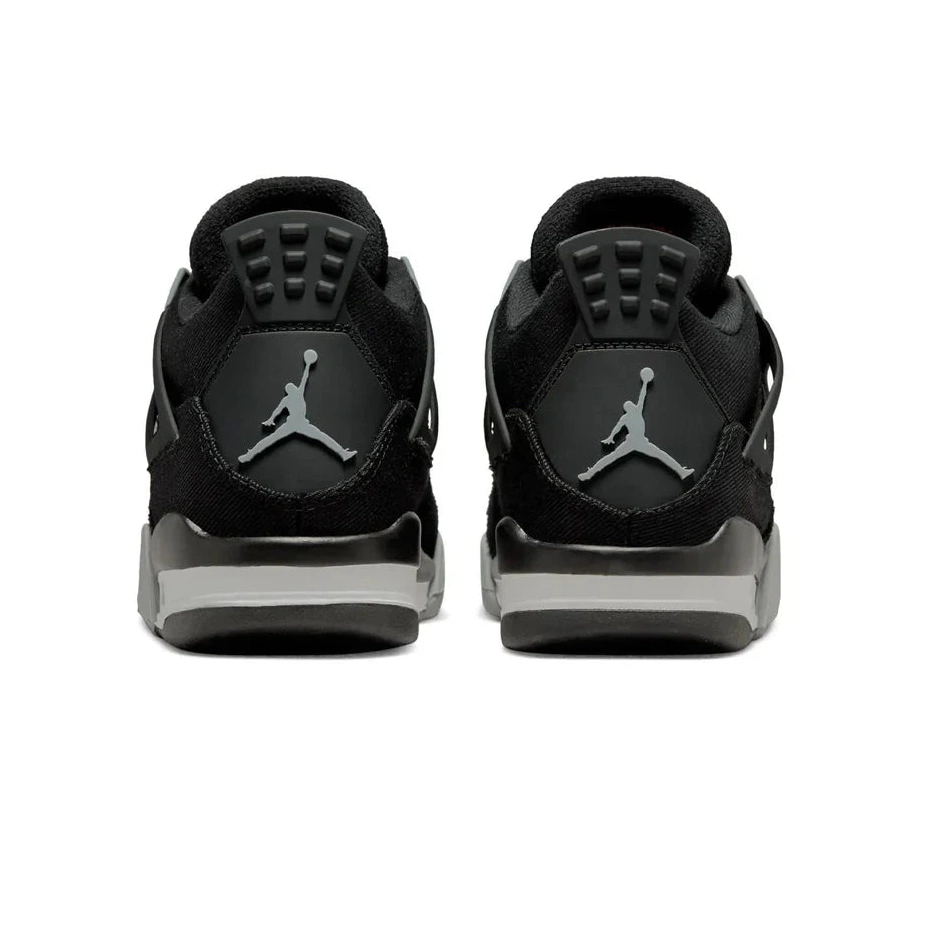 Black Air GS Jordan 4 Retro Canvas 0611